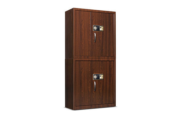 虎牌(TIGER)電子保密柜大型指紋密碼鎖鋼制保險柜辦公用分體雙節文件柜 無鑰匙開啟